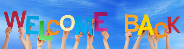 hands-hold-colorful-word-welcome-back-blue-sky-many-caucasian-people-holding-letters-characters-building-english-54035597